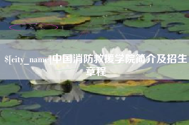 黑河中国消防救援学院简介及招生章程