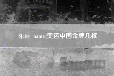黑河奥运中国金牌几枚