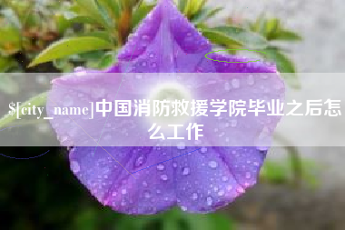 黑河中国消防救援学院毕业之后怎么工作