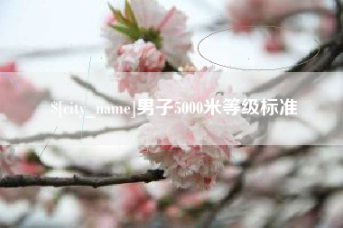 黑河男子5000米等级标准
