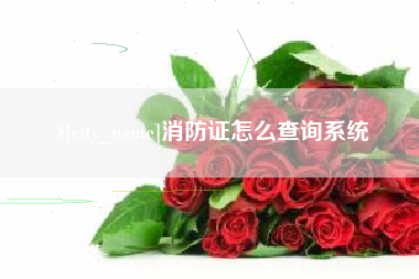 黑河消防证怎么查询系统