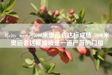 黑河5000米奥运会达标成绩-5000米奥运会达标成绩是一道严苛的门槛