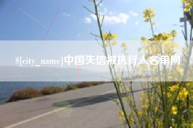 黑河中国失信被执行人名单网