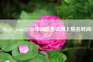 黑河2020年消防考试网上报名时间