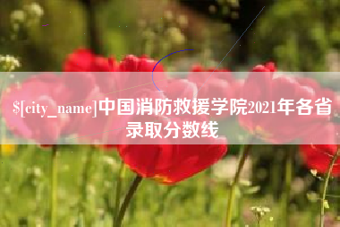 黑河中国消防救援学院2021年各省录取分数线
