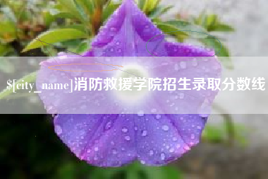 黑河消防救援学院招生录取分数线