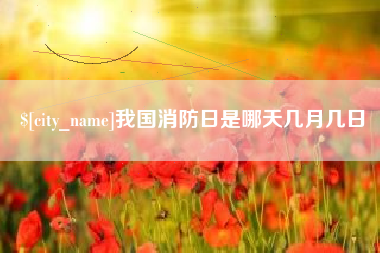 黑河我国消防日是哪天几月几日