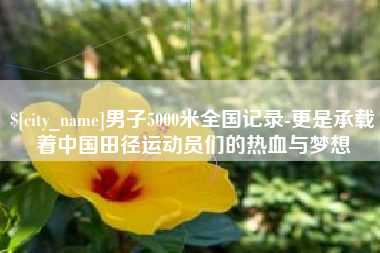 黑河男子5000米全国记录-更是承载着中国田径运动员们的热血与梦想