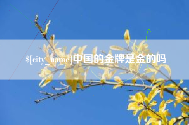 黑河中国的金牌是金的吗