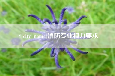 黑河消防专业视力要求