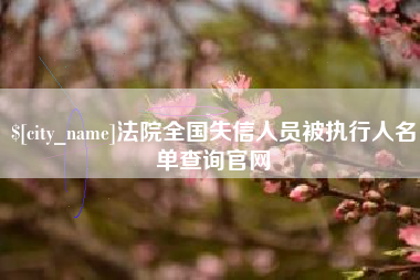 黑河法院全国失信人员被执行人名单查询官网
