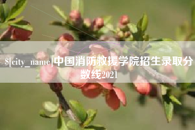 黑河中国消防救援学院招生录取分数线2021