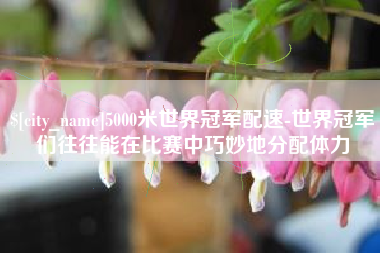 黑河5000米世界冠军配速-世界冠军们往往能在比赛中巧妙地分配体力