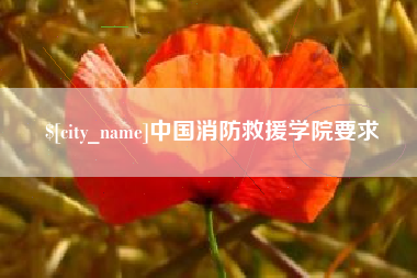 黑河中国消防救援学院要求