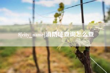 黑河消防证查询怎么查
