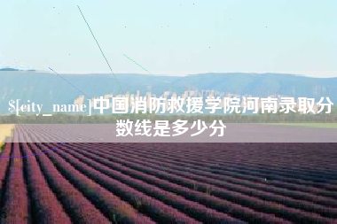 黑河中国消防救援学院河南录取分数线是多少分