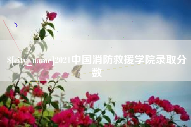 黑河2021中国消防救援学院录取分数