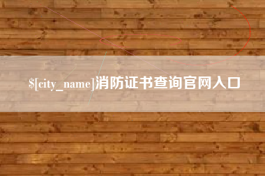 黑河消防证书查询官网入口