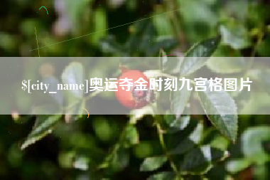 黑河奥运夺金时刻九宫格图片